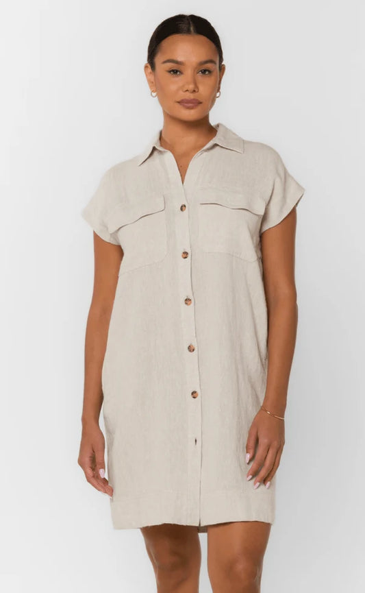 Deanna Short Sleeve Utility Dress