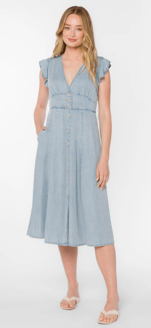 Jem Flutter Sleeve Dress