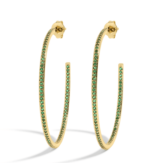 She's a Gem Hoop-Emerald